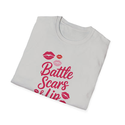 Amputee Humor, Limb Loss Awareness Tee,   Battle Scars N Lip Gloss V2