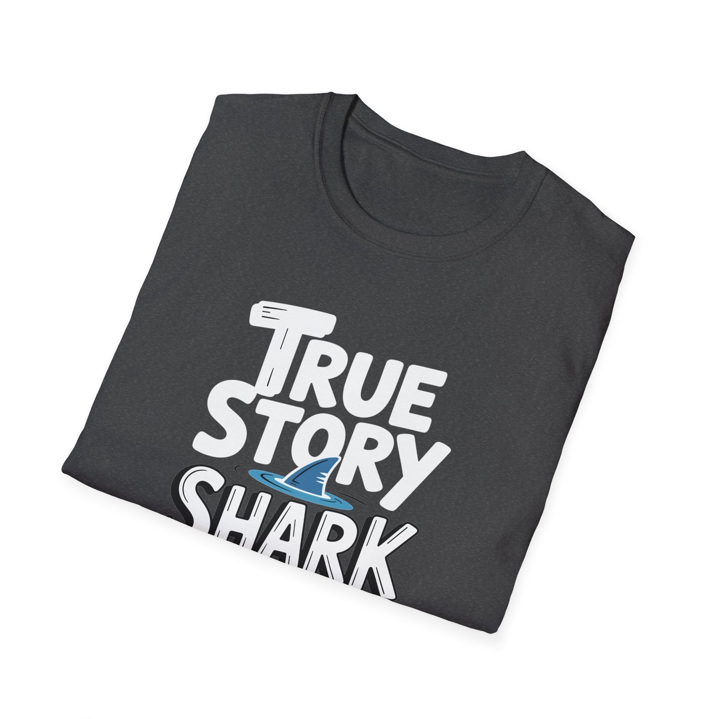 Amputee Humor, Limb Loss Awareness Tee,   True Story Shark Bit My Leg V1b