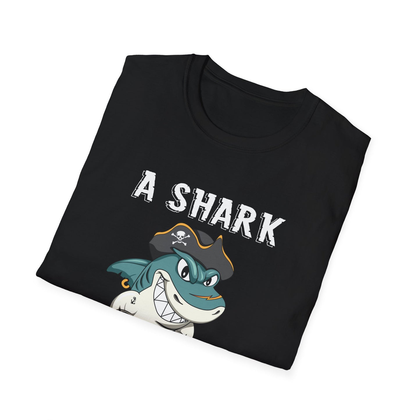 Amputee Humor, Limb Loss Awareness Tee,   Shark Week V2 Blk Shrt Print Wm