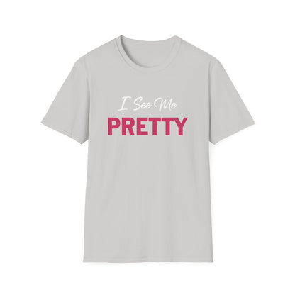 Amputee Humor, Limb Loss Awareness Tee,   I See Me Pretty V1 Blk Print