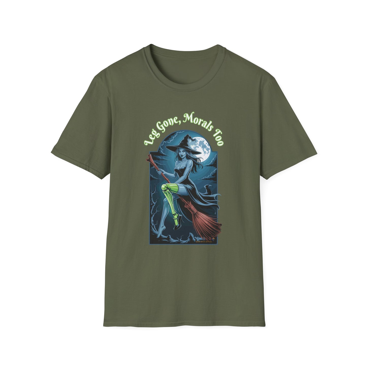Amputee Humor, Limb Loss Awareness Tee,   Leg Gone Morals Too V1