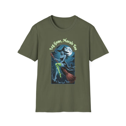 Amputee Humor, Limb Loss Awareness Tee,   Leg Gone Morals Too V1