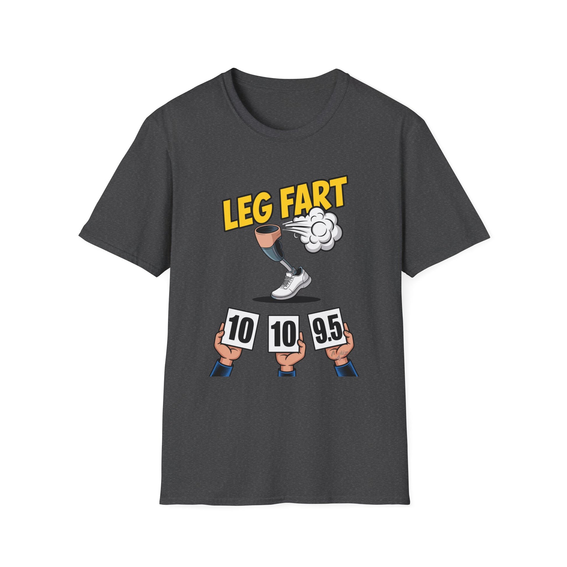 Funny amputee graphic tee, Prosthetic Leg Fart Scoreboard design