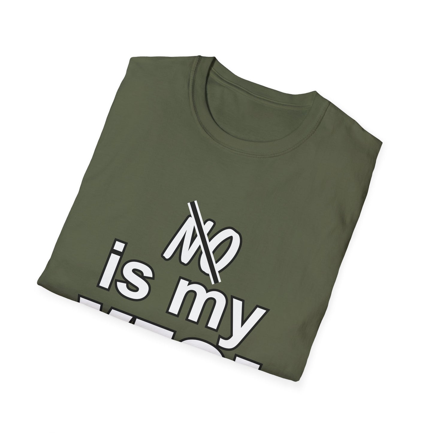Amputee Humor, Limb Loss Awareness Tee,   No Is My Yes V1 Wht Lettering Print