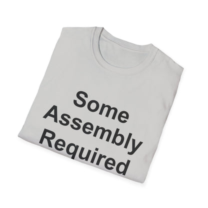 Amputee Humor, Limb Loss Awareness Tee,   Some Assebly Required V1 Wht Print Wm