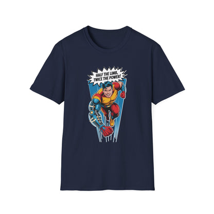 Amputee Humor, Limb Loss Awareness Tee,   Half The Limb 2x Power V1