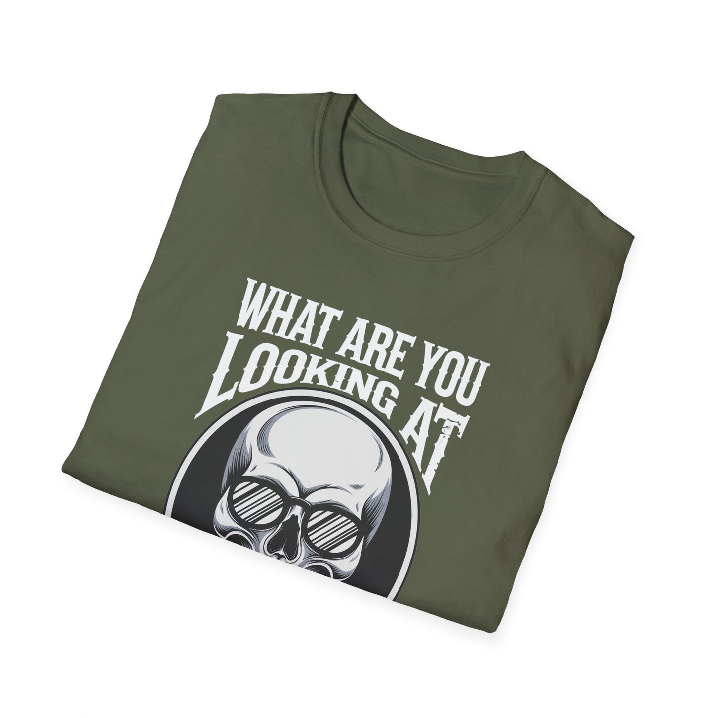 Amputee Humor, Limb Loss Awareness Tee,   What R U Looking At V8b Print