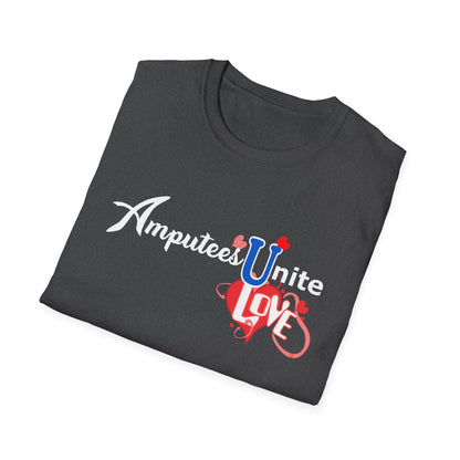 Amputee Humor, Limb Loss Awareness Tee,   Amputees Unite V4 Crew Neck T Shirt Wm