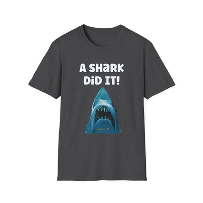 Amputee Humor, Limb Loss Awareness Tee,   A Shark Did It V2 Tank Top Print