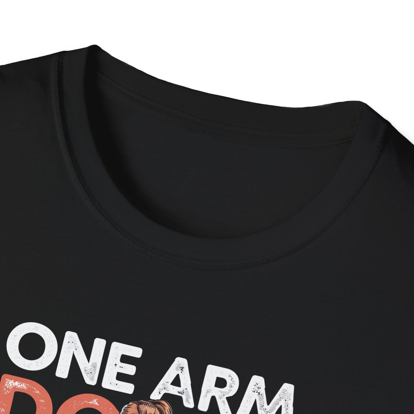 Amputee Humor, Limb Loss Awareness Tee,   One Arm Down Woman V1 Print
