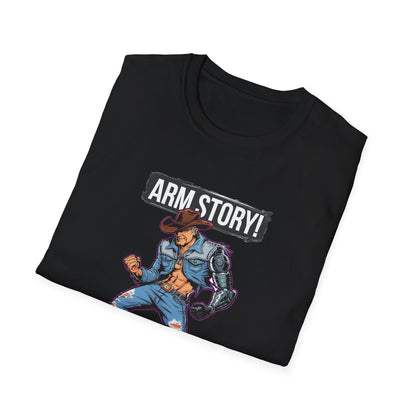 Amputee Humor, Limb Loss Awareness Tee,   Arm Story V1 Print