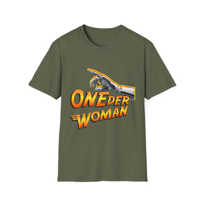 Amputee Humor, Limb Loss Awareness Tee,   Oneder Woman V1 Blk Shrt Print