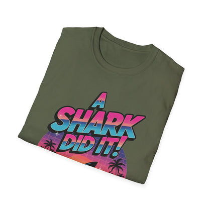Amputee Humor, Limb Loss Awareness Tee,   A Shark Did It V4