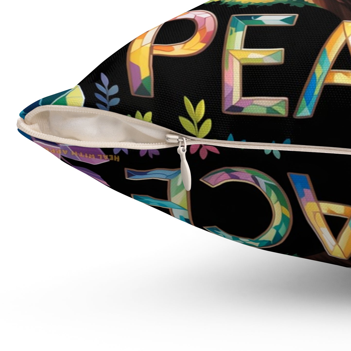 Inspirational Deer Throw Pillow – Stained Glass Mosaic Cushion | Loyalty & Spirit Decorative Pillow