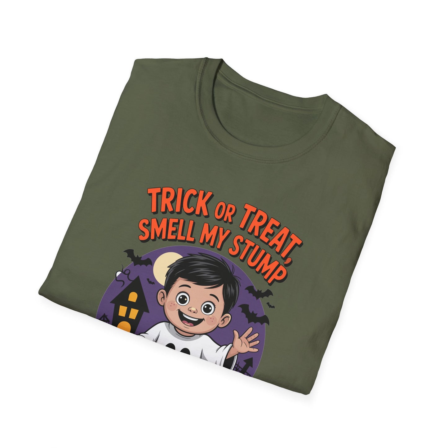 Amputee Humor, Limb Loss Awareness Tee,   Trick Or Treat Smell My Stump V3
