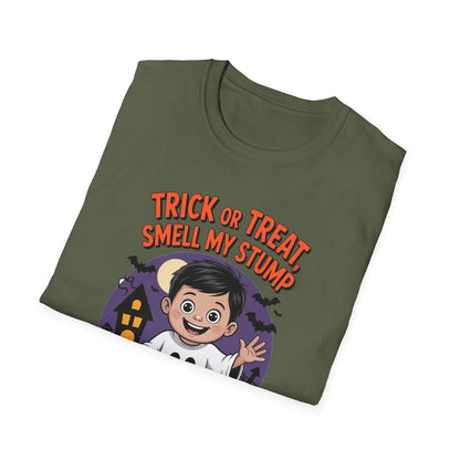 Amputee Humor, Limb Loss Awareness Tee,   Trick Or Treat Smell My Stump V3
