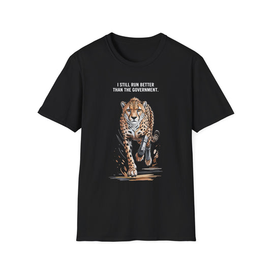 Amputee Humor, Limb Loss Awareness Tee,   Cheetah Tee B