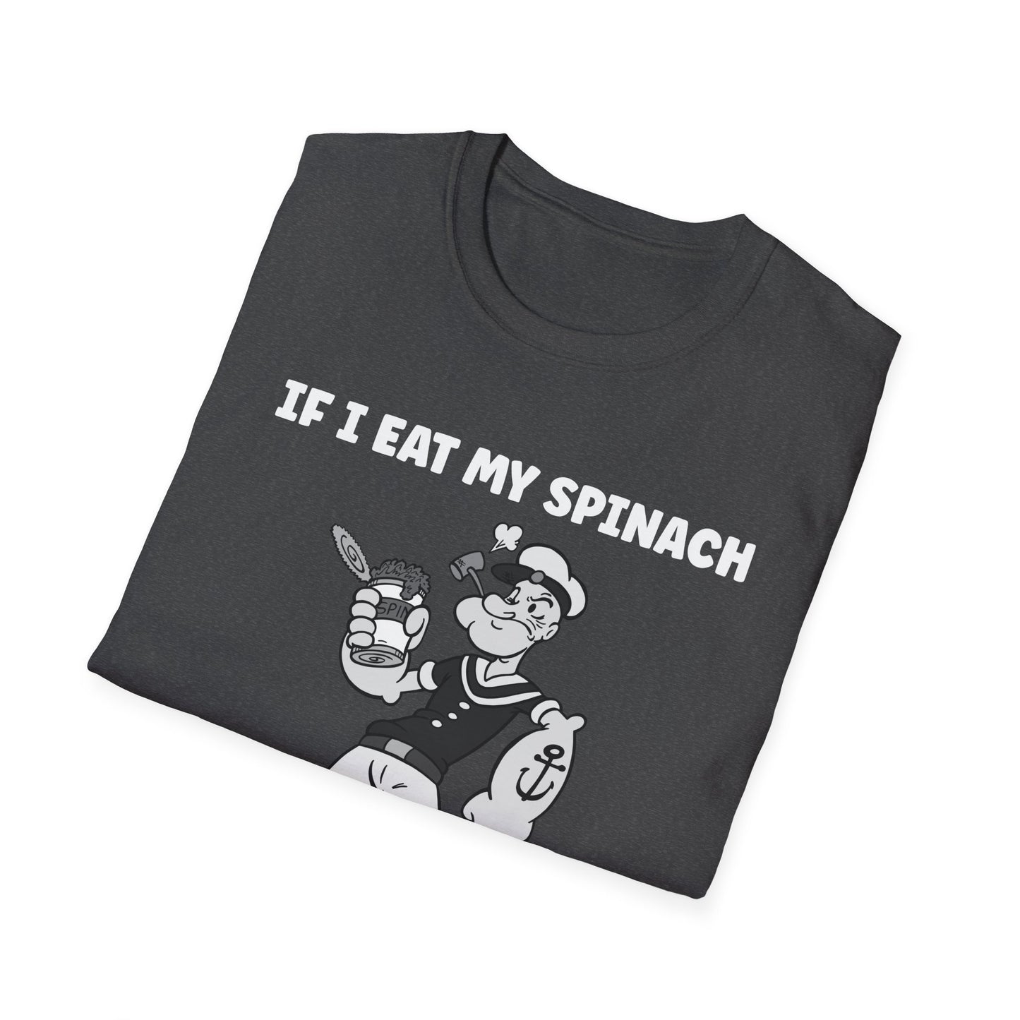 Amputee Humor, Limb Loss Awareness Tee,   Popeye V1b 4500 5100 Print