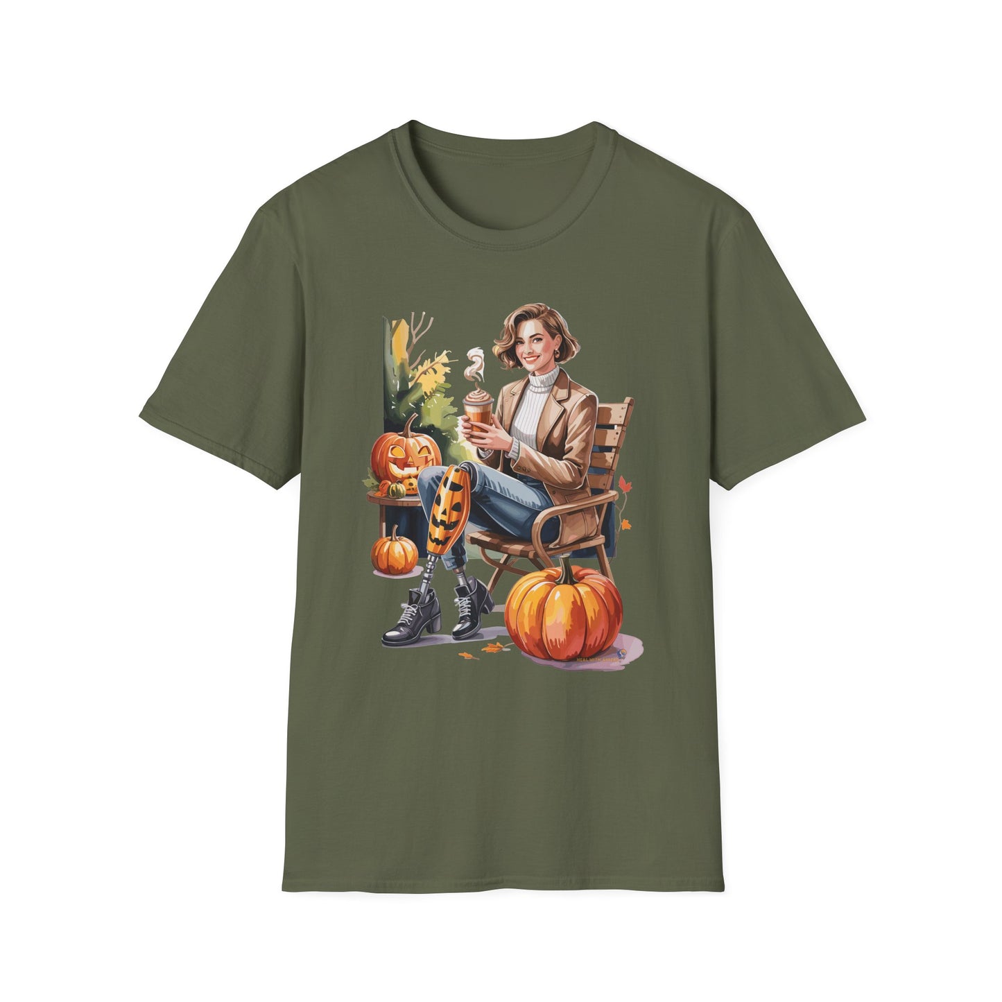 Amputee Humor, Limb Loss Awareness Tee,   Autumn Vibes Amputee V1