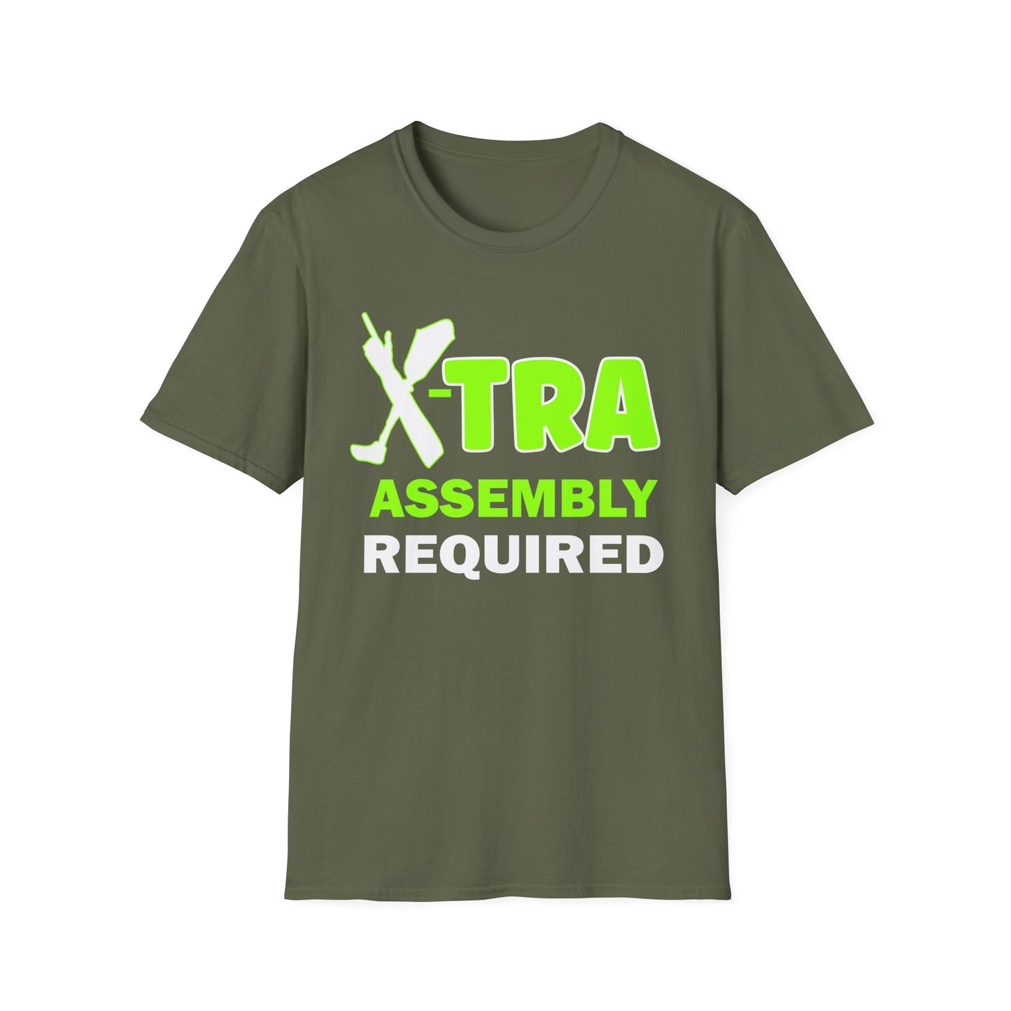 Amputee Humor, Limb Loss Awareness Tee,   Extra Assembly Required V1 Print Wm
