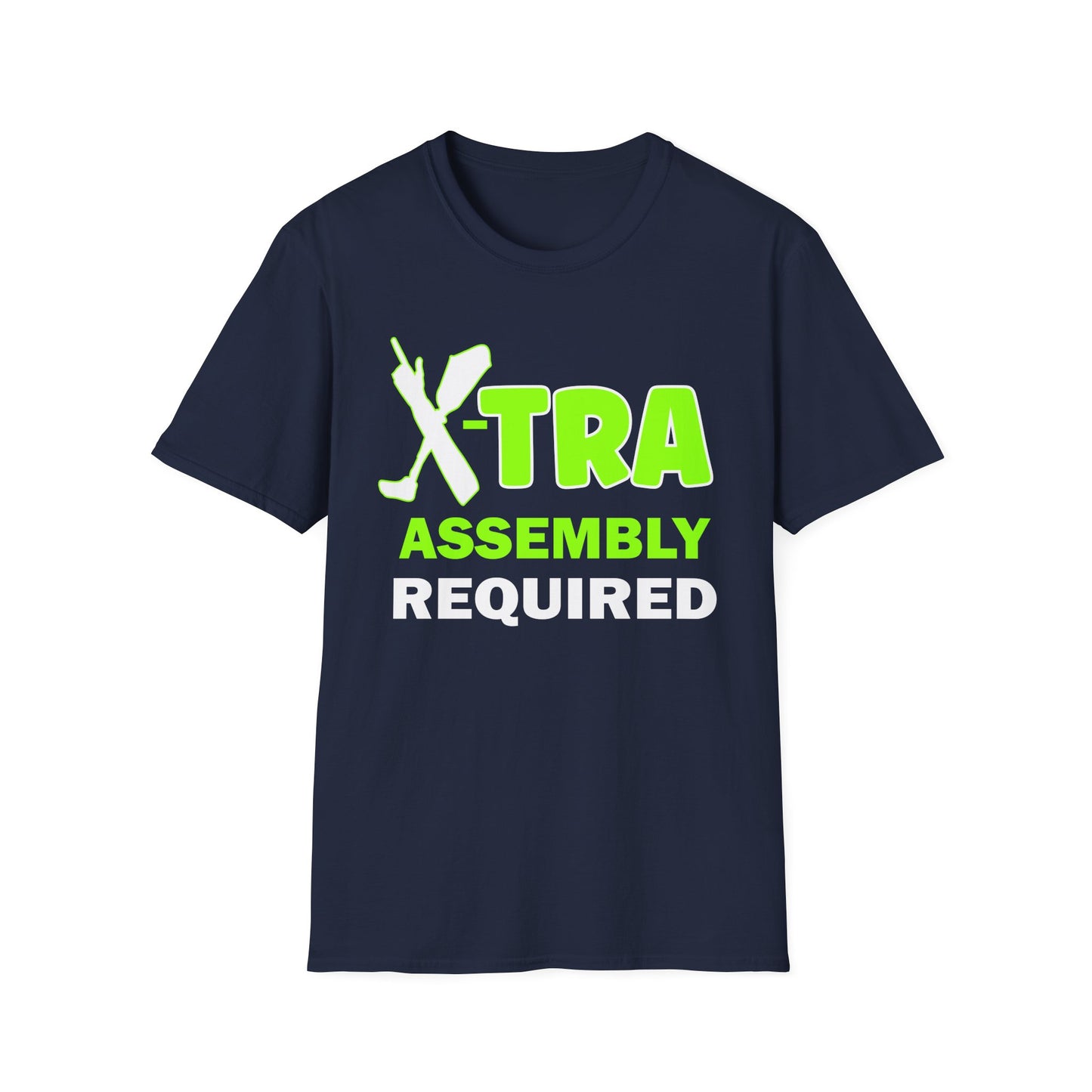 Amputee Humor, Limb Loss Awareness Tee,   Extra Assembly Required V1 Print Wm