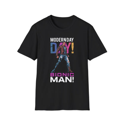 Amputee Humor, Limb Loss Awareness Tee,   Modern Day Bionic Man V3b Print