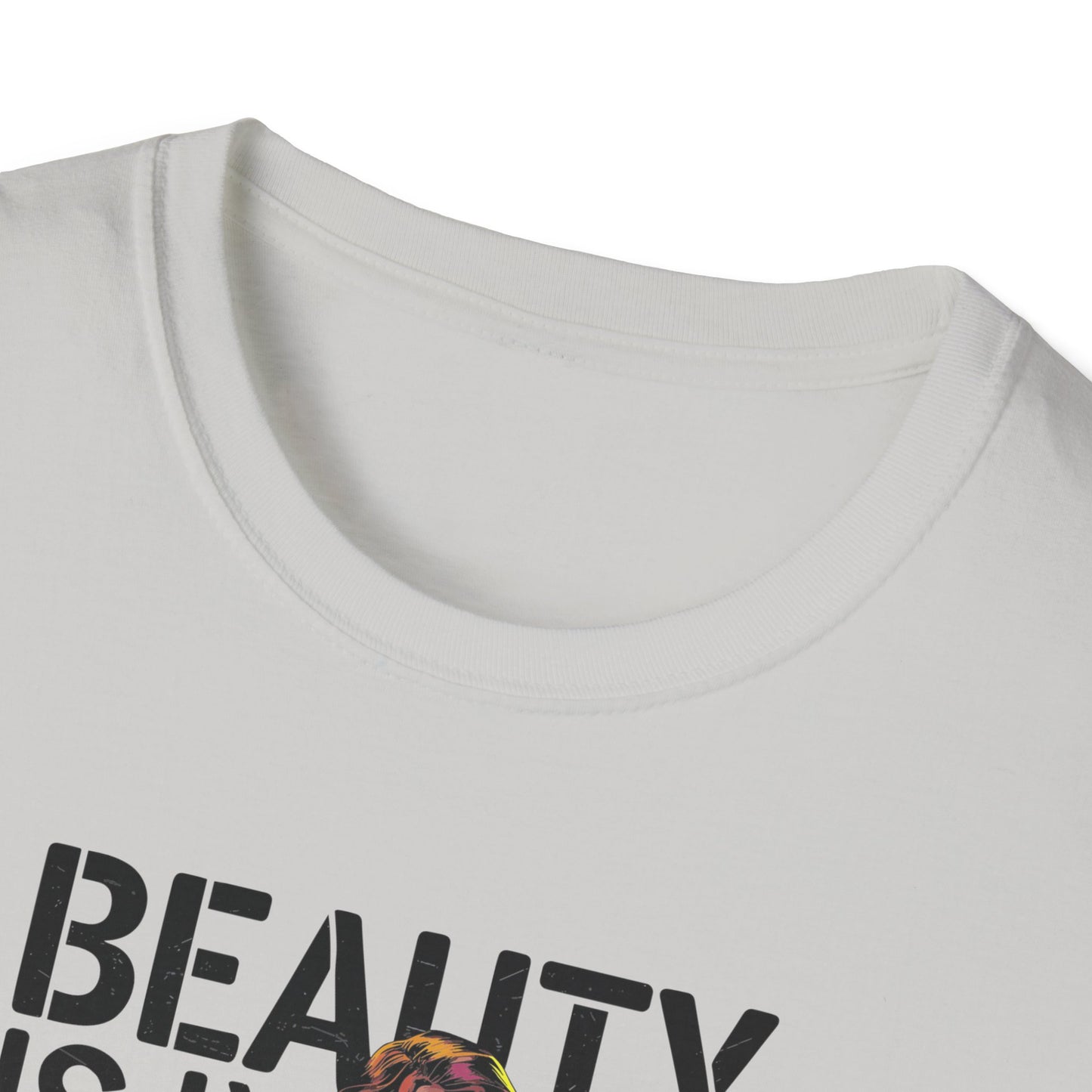 Amputee Humor, Limb Loss Awareness Tee,   Beauty Is In The Eye Female Leg Amputee V2 Print