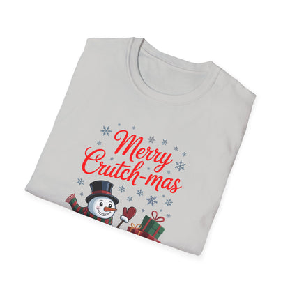 Amputee Humor, Limb Loss Awareness Tee,   Merry Crutchmas V1