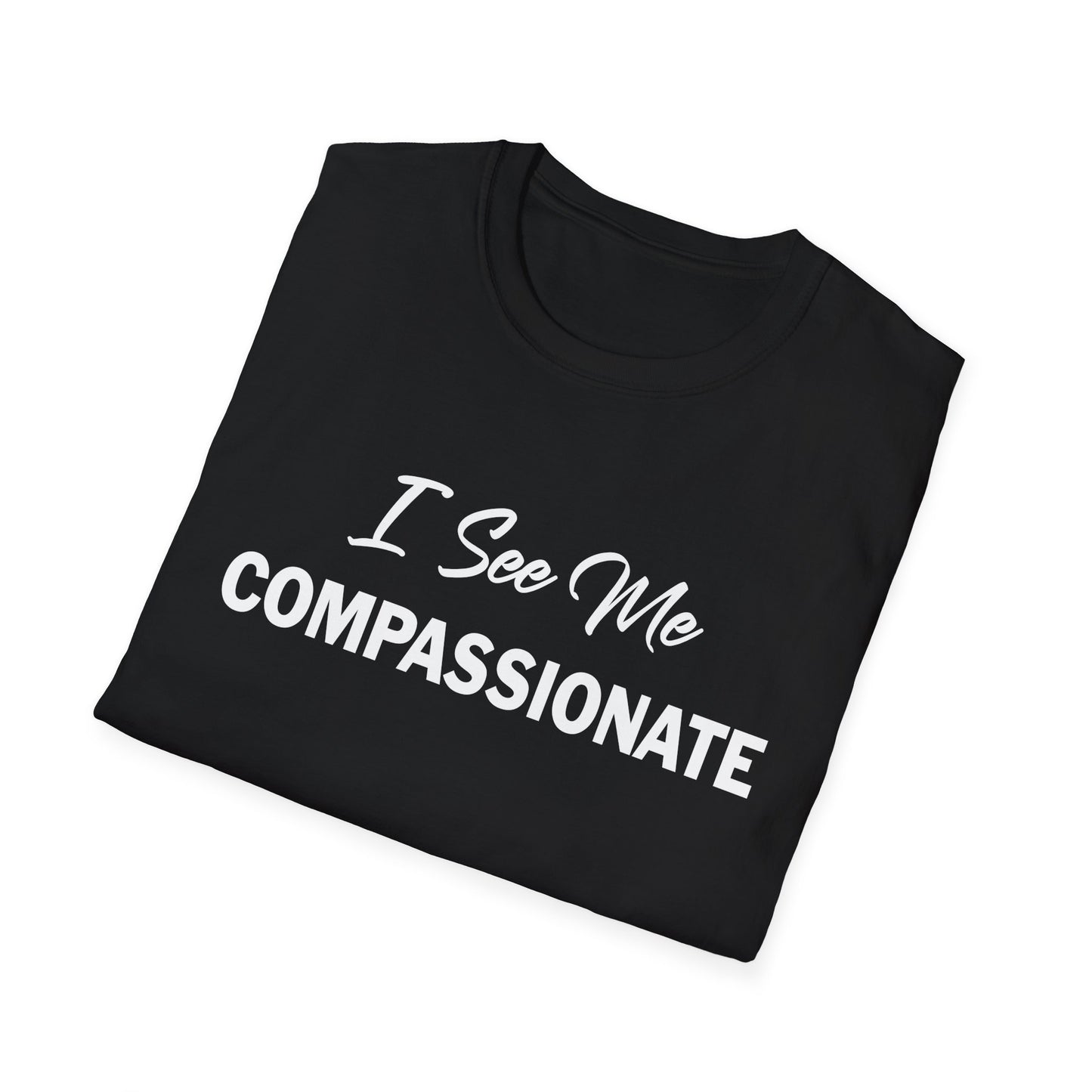 Amputee Humor, Limb Loss Awareness Tee,   I See Me Compassionate V1 Blk Print