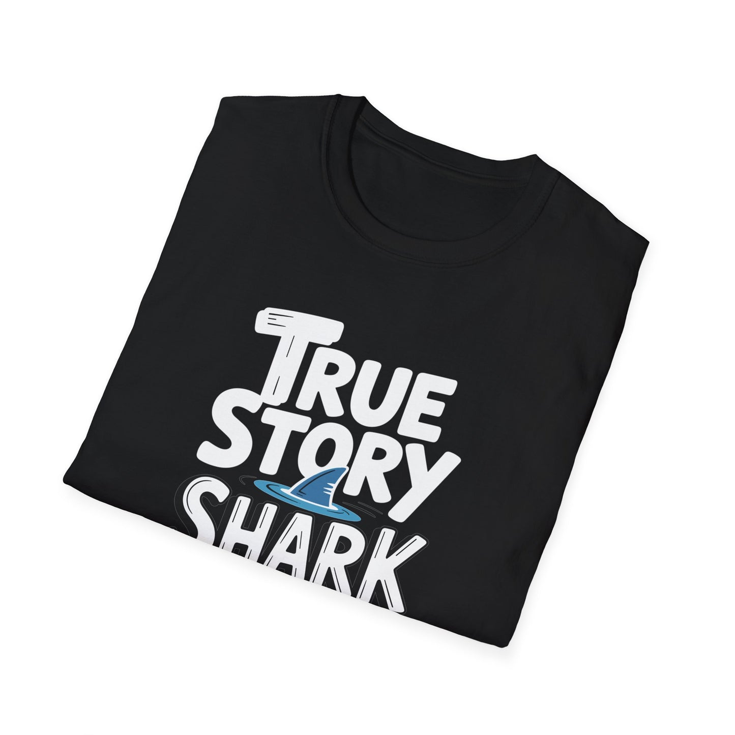 Amputee Humor, Limb Loss Awareness Tee,   True Story Shark Bit My Leg V1b