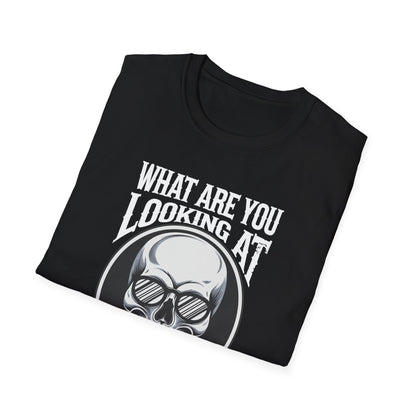 Amputee Humor, Limb Loss Awareness Tee,   What R U Looking At V8b Print