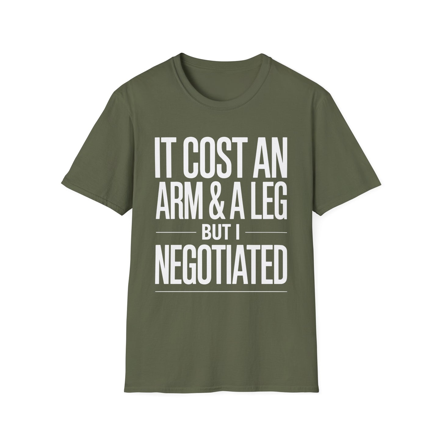 Amputee Humor, Limb Loss Awareness Tee,   Cost Me An Arm And Leg Negotiated V1b