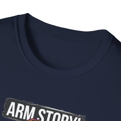Amputee Humor, Limb Loss Awareness Tee,   Arm Story V1 Print