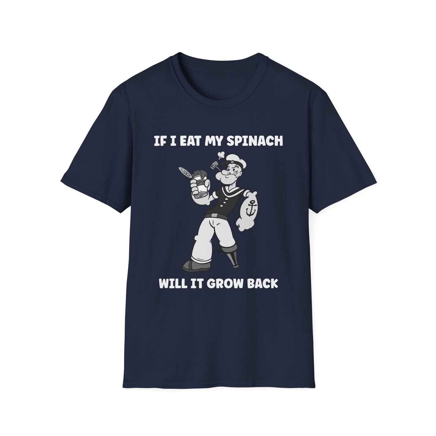 Amputee Humor, Limb Loss Awareness Tee,   Popeye V1b 4500 5100 Print