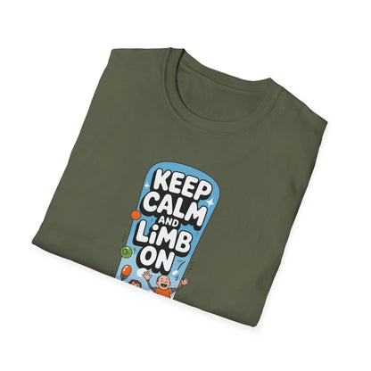 Amputee Humor, Limb Loss Awareness Tee,   Keep Calm Limb On V2