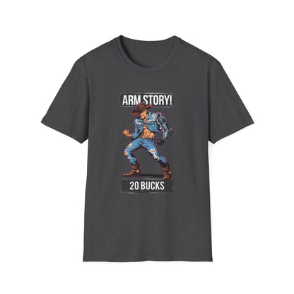 Amputee Humor, Limb Loss Awareness Tee,   Arm Story V1 Print