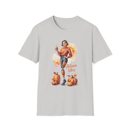 Amputee Humor, Limb Loss Awareness Tee,   Autumn Vibes Amputee V2