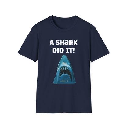 Amputee Humor, Limb Loss Awareness Tee,   A Shark Did It V2 Tank Top Print