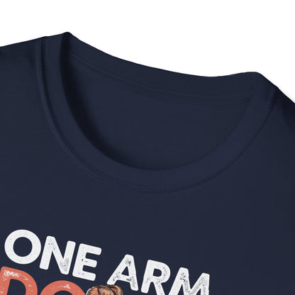 Amputee Humor, Limb Loss Awareness Tee,   One Arm Down Woman V1 Print