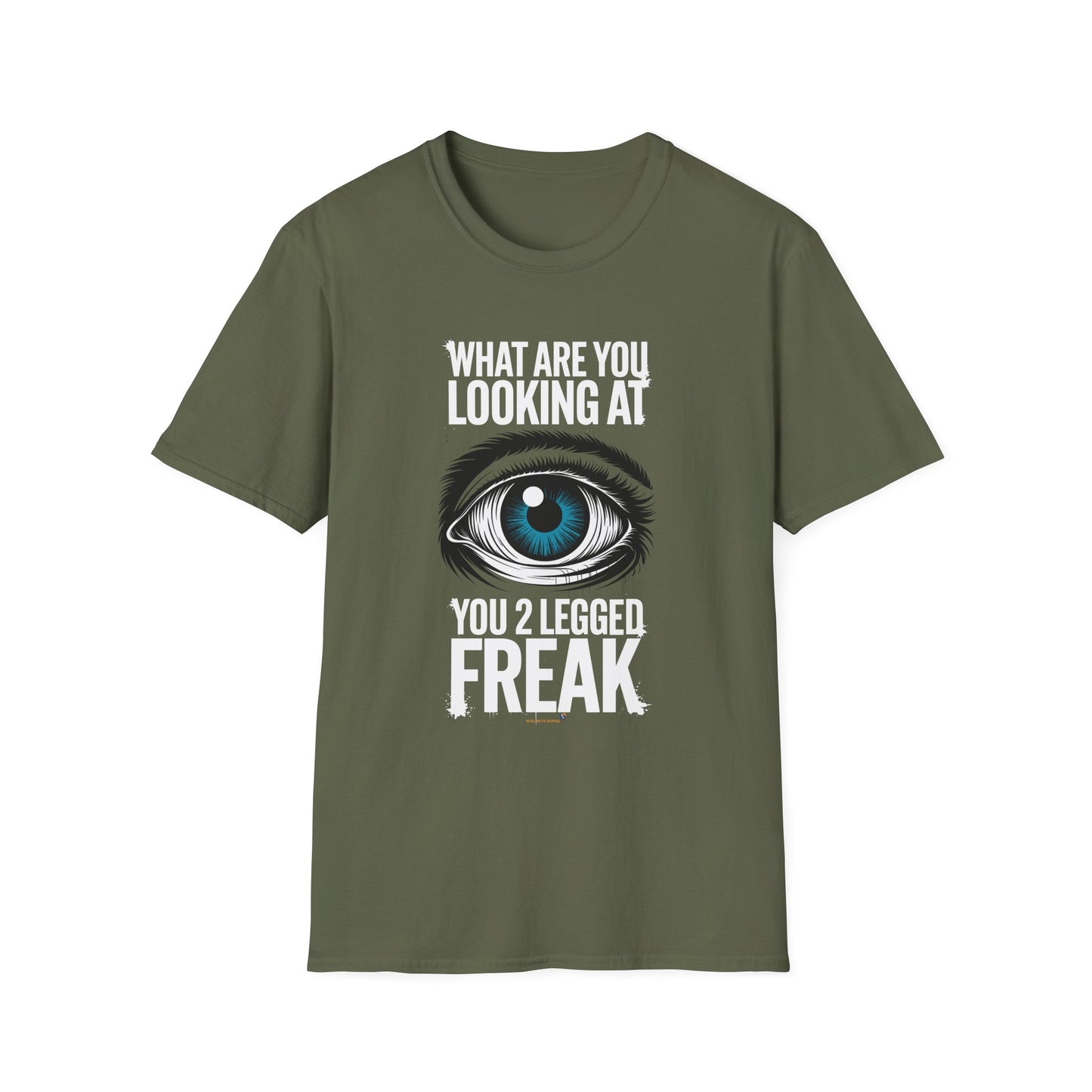 Amputee Humor, Limb Loss Awareness Tee,   What R U Looking At V15b Print