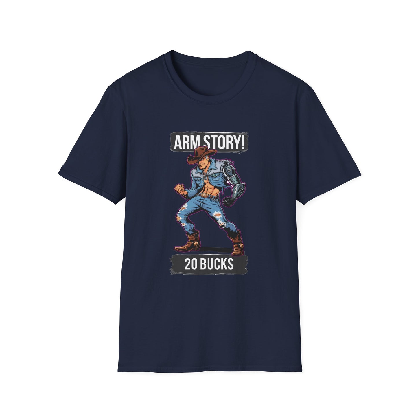 Amputee Humor, Limb Loss Awareness Tee,   Arm Story V1 Print