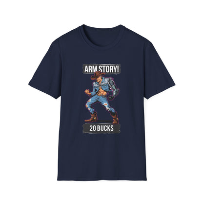 Amputee Humor, Limb Loss Awareness Tee,   Arm Story V1 Print