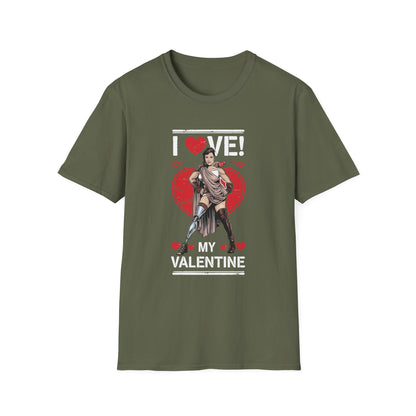 Amputee Humor, Limb Loss Awareness Tee,   I Love My Valentine V2b Print