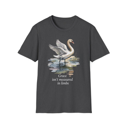 Amputee Humor, Limb Loss Awareness Tee,   Swan Tee V1b