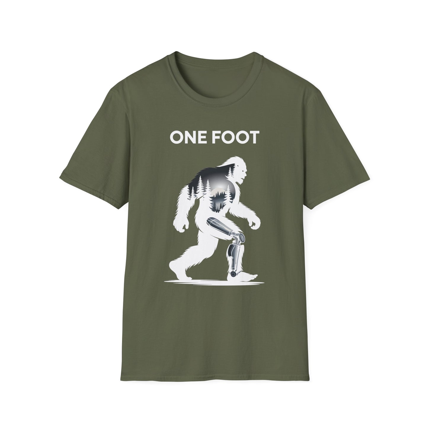 Amputee Humor, Limb Loss Awareness Tee,   One Foot V2b