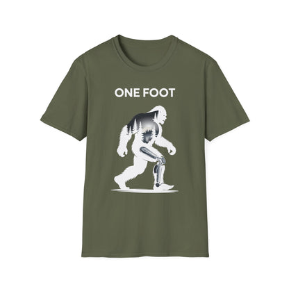 Amputee Humor, Limb Loss Awareness Tee,   One Foot V2b