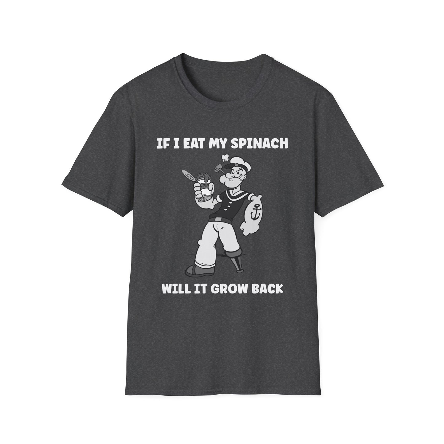 Amputee Humor, Limb Loss Awareness Tee,   Popeye V1b 4500 5100 Print
