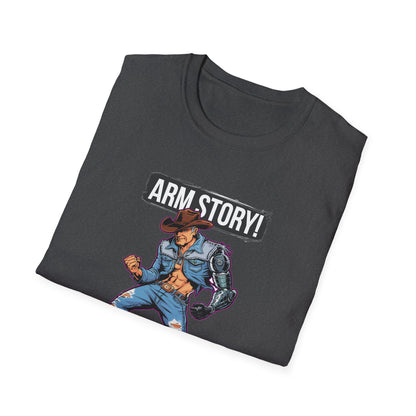 Amputee Humor, Limb Loss Awareness Tee,   Arm Story V1 Print
