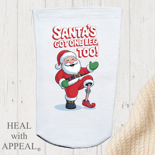 Amputee Sock, "Santas got one too V1" 3ply Stump Sock