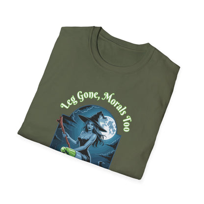 Amputee Humor, Limb Loss Awareness Tee,   Leg Gone Morals Too V1